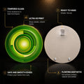 Emerald Solar Orbit — tempered glass, ultra HD print, ready to hang