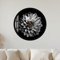 Monochrome Dahlia with black frame