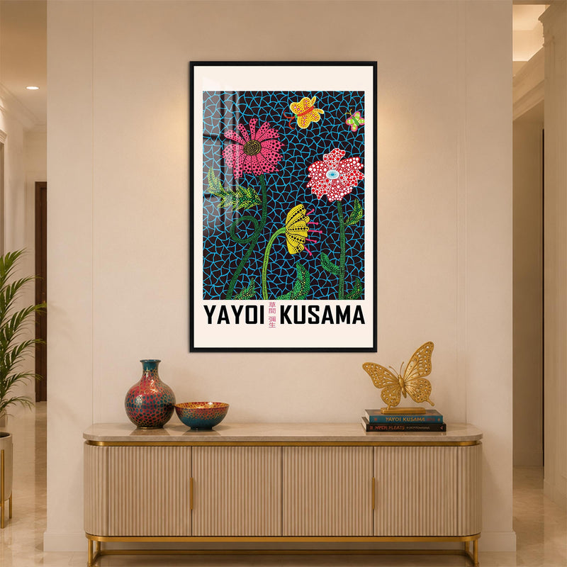 Dotted Garden with black frame