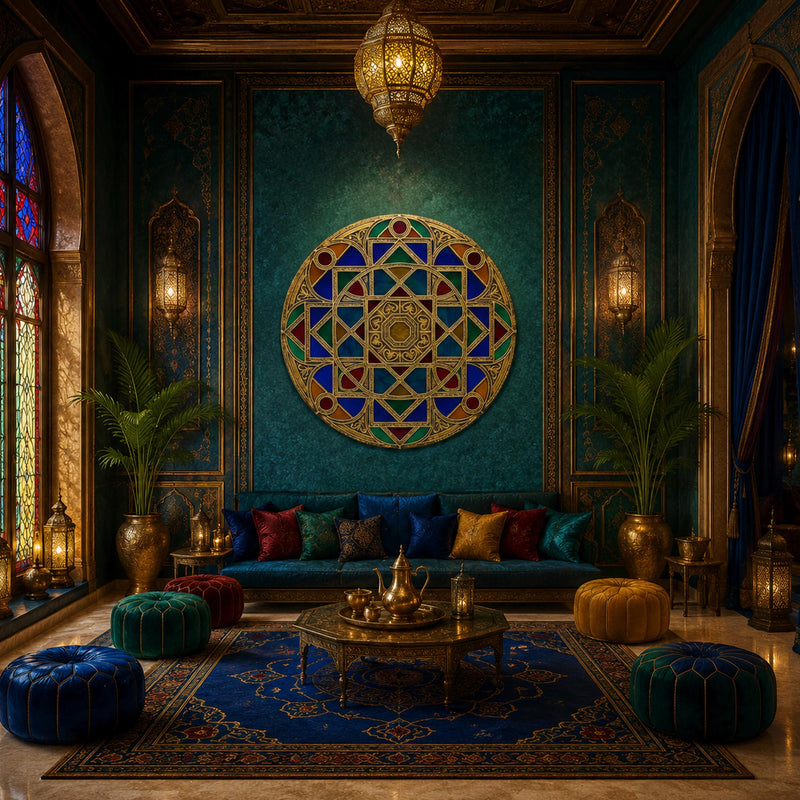 Jewelled Stained Glass Mandala lifestyle view