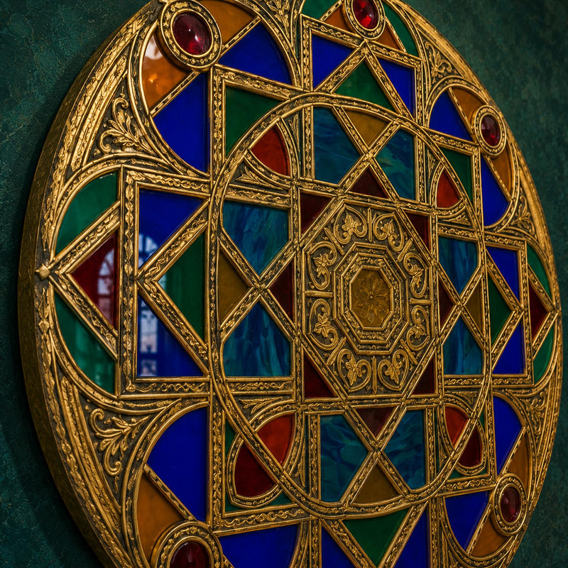 Jewelled Stained Glass Mandala lifestyle view
