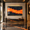 Molten Ember Flow with gold frame