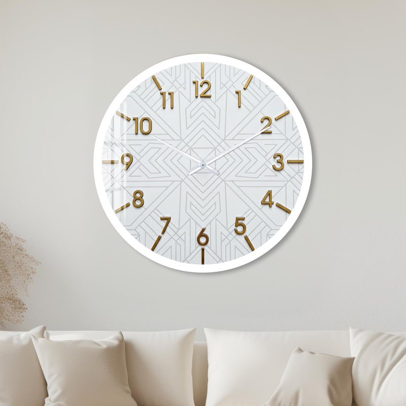 Golden Art Deco with white frame
