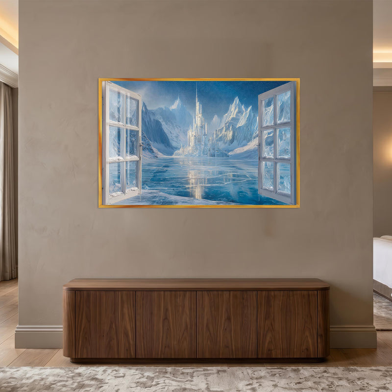 Frozen Kingdom with gold frame