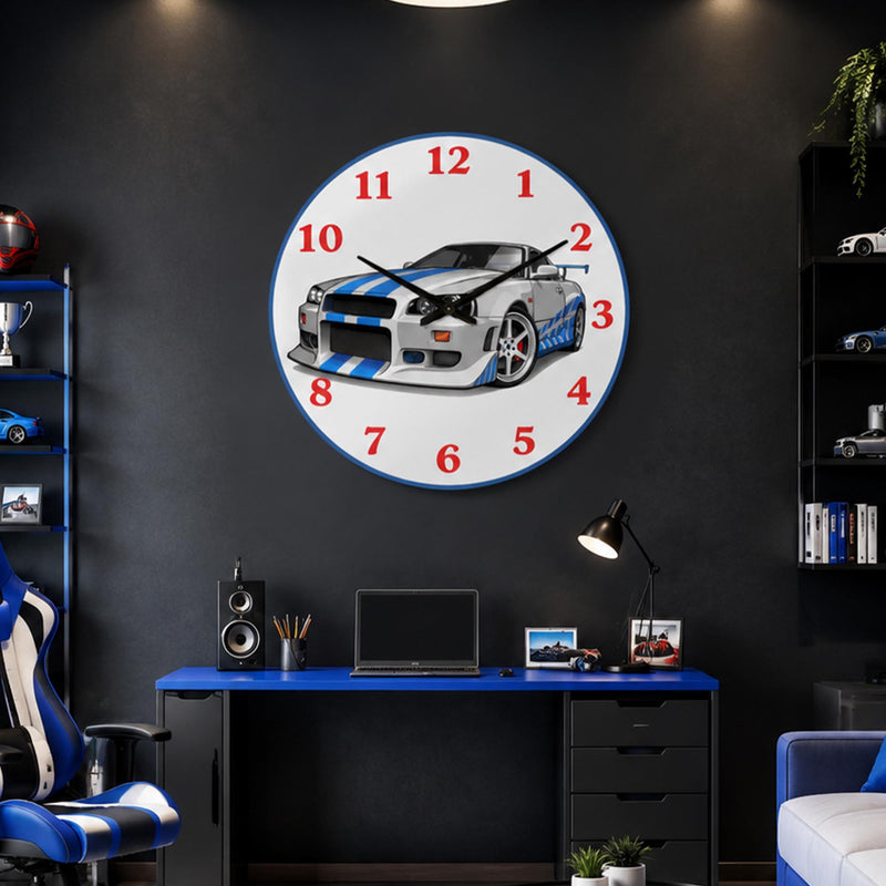 Blue Sports Car lifestyle view
