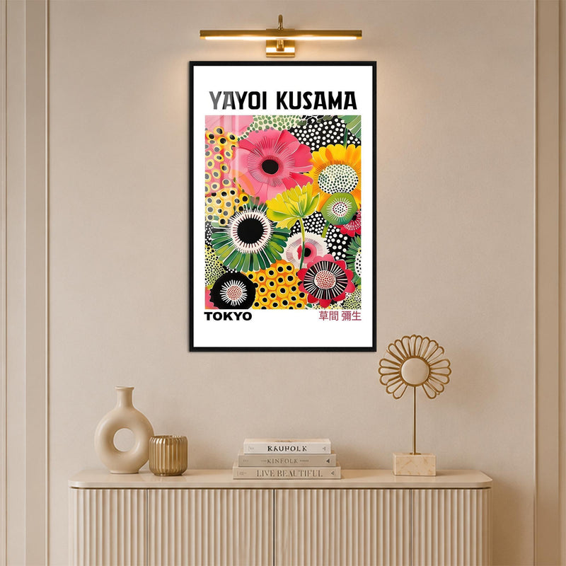 Kusama Floral Tokyo with black frame