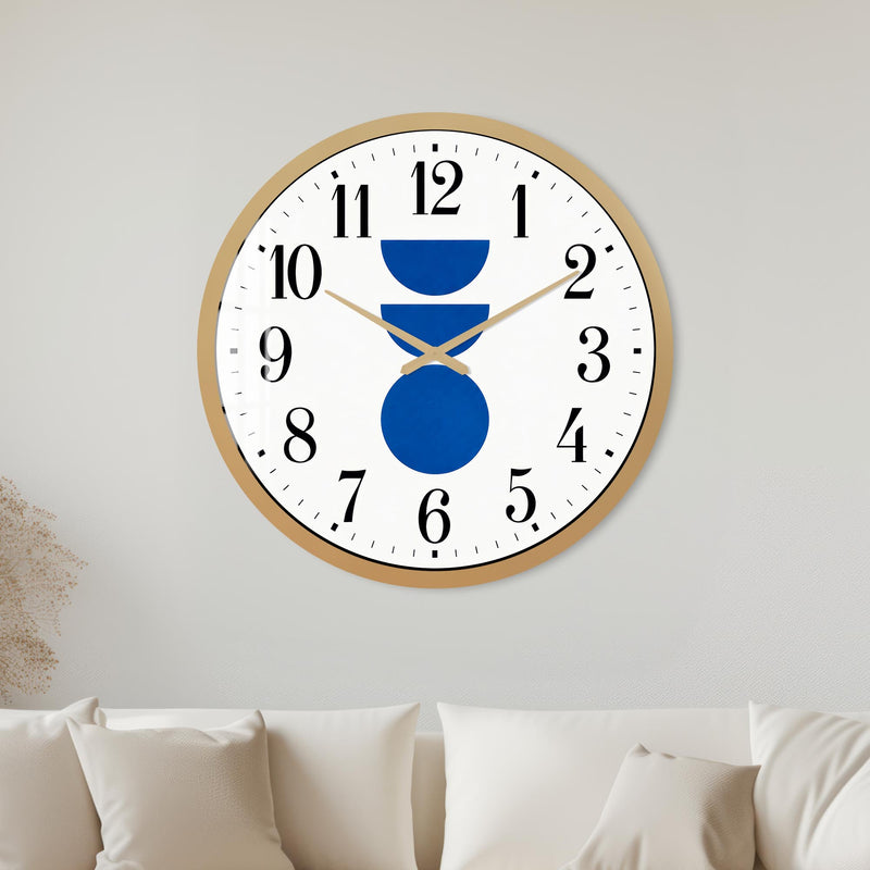 Blue Balance with gold frame