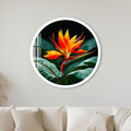 Tropical Bird Of Paradise with white frame