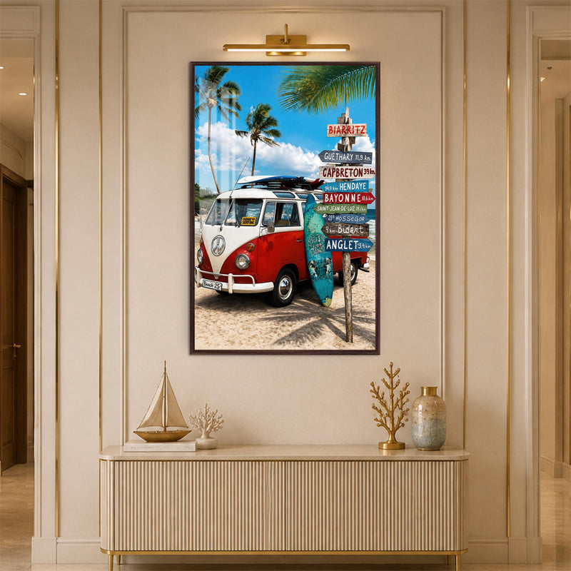 Biarritz Surf Adventure with walnut frame