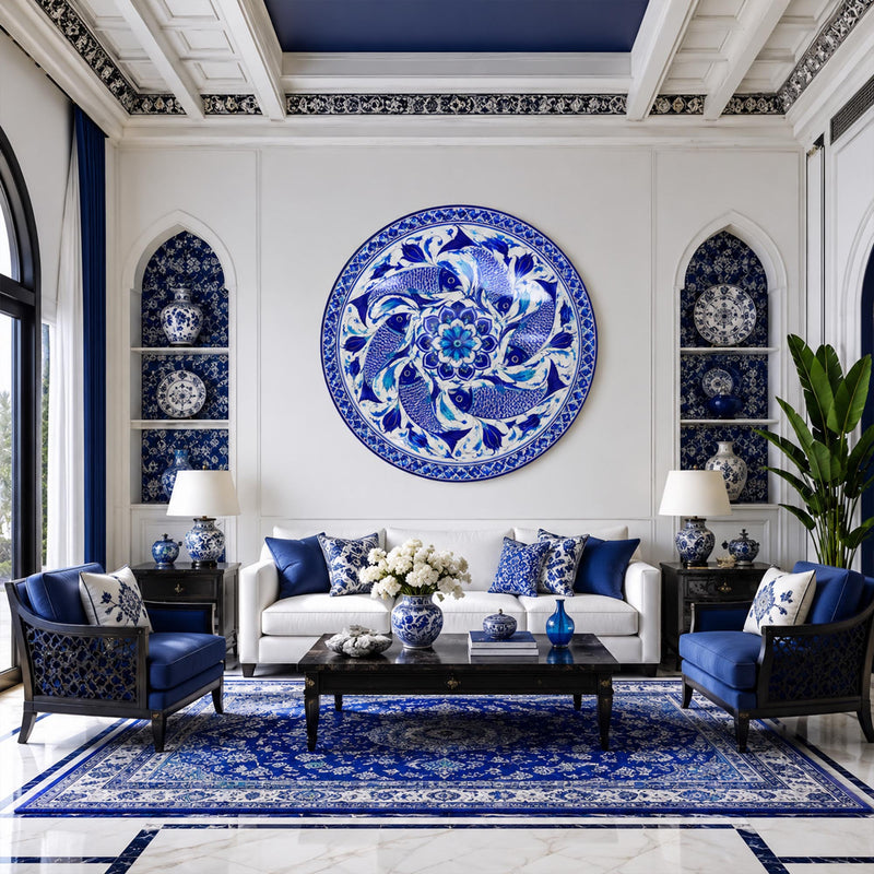 Sapphire Koi Mandala lifestyle view
