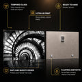 Artronauts Glass Print Spiral Staircase Depths Glass Wall Art