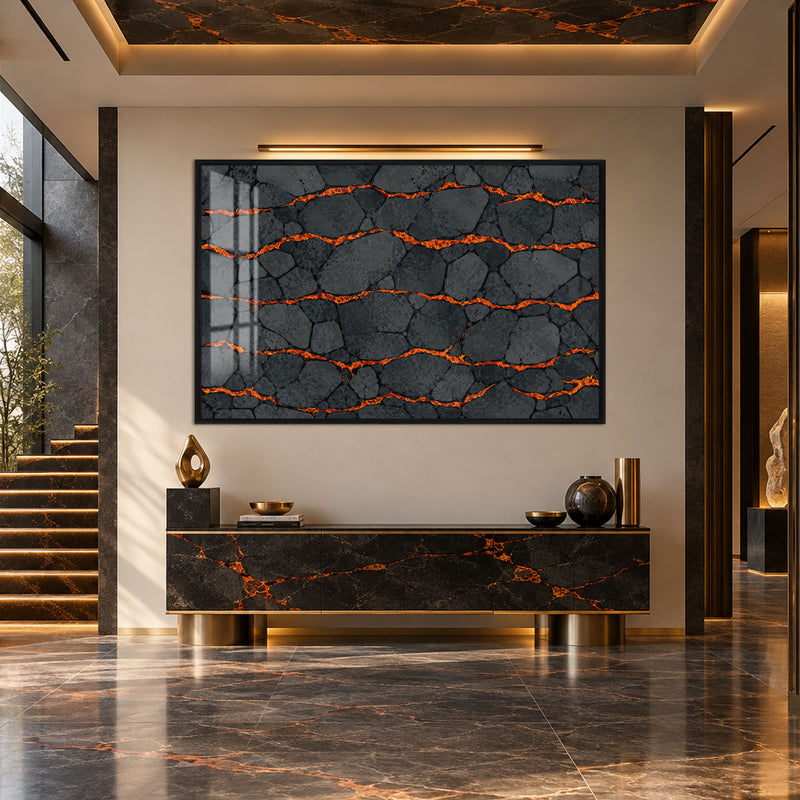Molten Stone with black frame