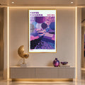 Kusama Dreamscape with gold frame