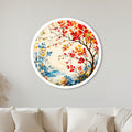 Autumn Lakeside Branches with white frame