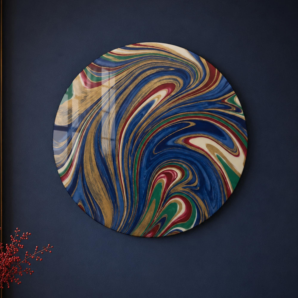 Jewel Tide — tempered glass, ultra HD print, ready to hang