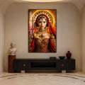 Crimson Jewel Queen with walnut frame