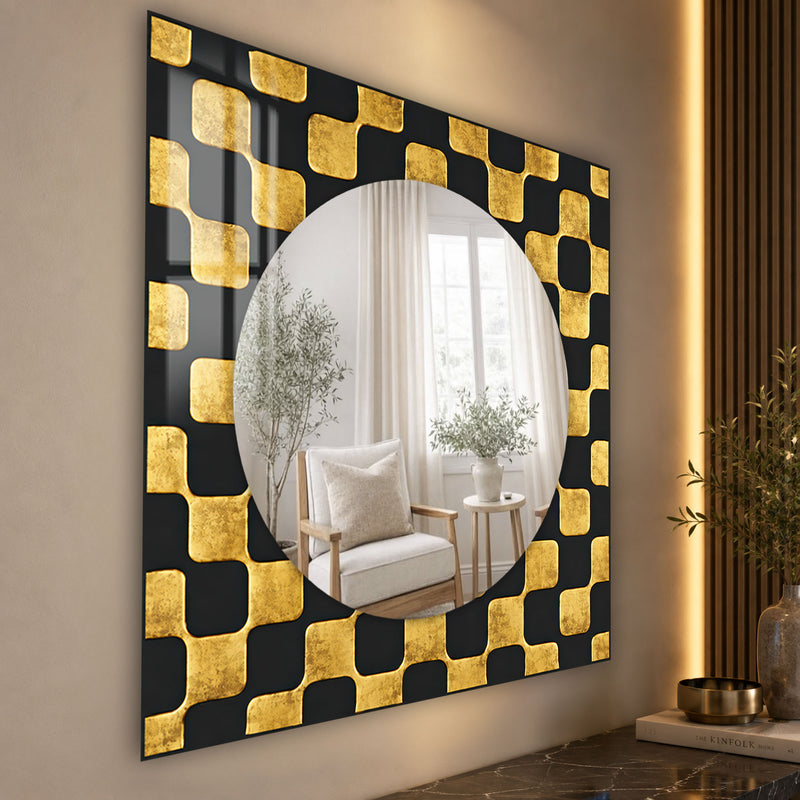 Gilded Geometric Reflections lifestyle view