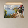 Artronauts Glass Print Riviera Lakeside Terrace Glass Wall Art