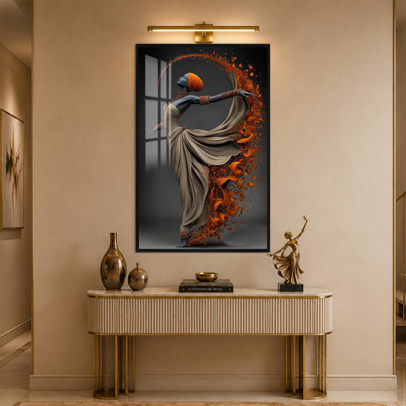Ember Dance with black frame