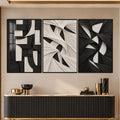 Monochrome Abstract with black frame