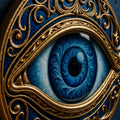 Ornate Gold Evil Eye lifestyle view