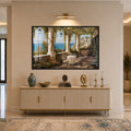 Amalfi Terrace View with black frame