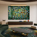 Artronauts Glass Print Boat Through Flower Field Glass Wall Art