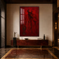 Crimson Jazz with walnut frame