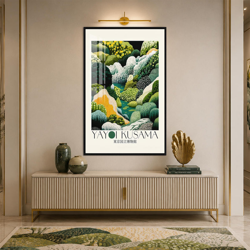 Enchanted Moss Garden with black frame