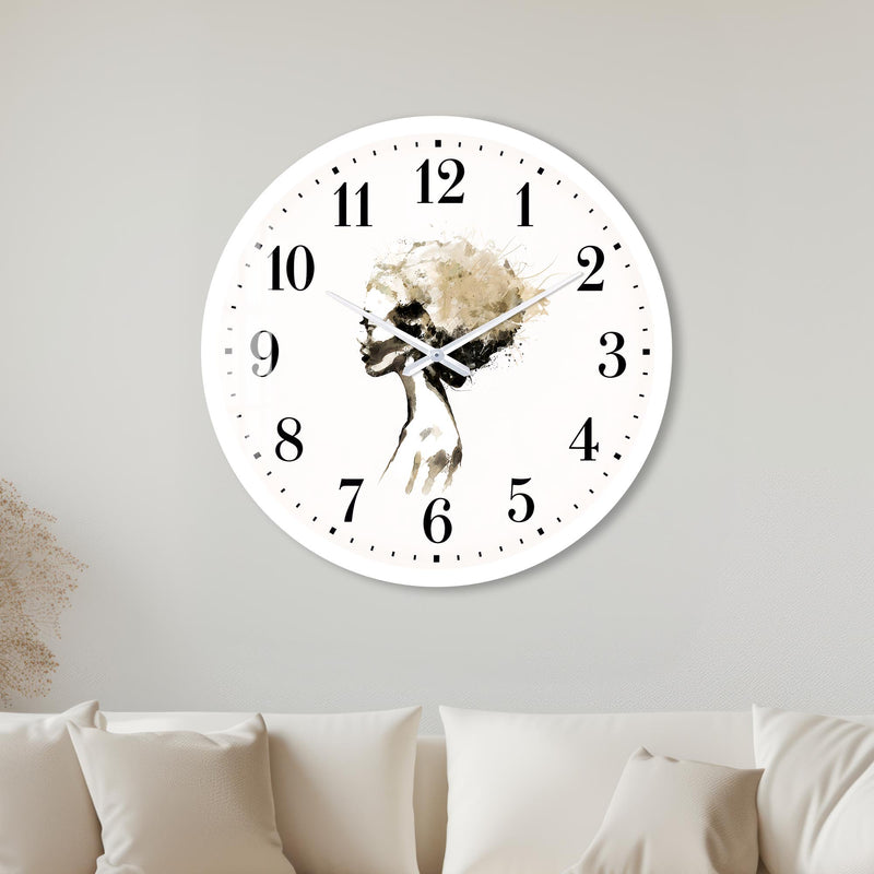 Abstract Afro Silhouette with white frame