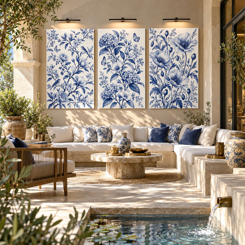 Blue Botanical II lifestyle view
