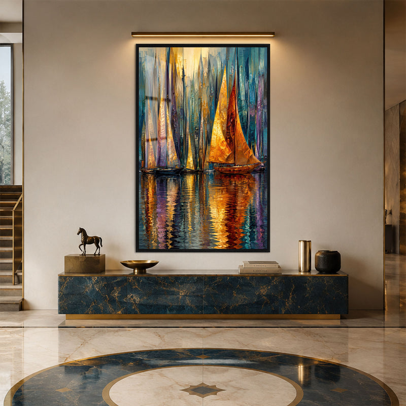 Golden Regatta with black frame