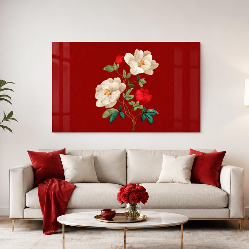 Crimson Floral Elegance lifestyle view