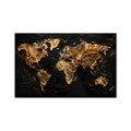 Golden World Map product shot on white background