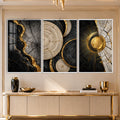 Golden Tree Ring with white frame