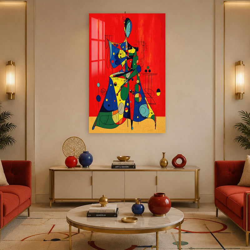 Crimson Abstract Muse lifestyle view