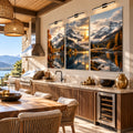 Autumn Alpine Lake lifestyle view