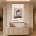 Tokyo Mushroom Dream with walnut frame