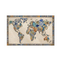 Mosaic World Map product shot on white background