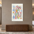 Colorful Feminine Grace with white frame