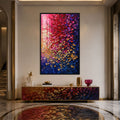 Artronauts Glass Print 12x18 cm | 4.7"x7.1" / Black Chromatic Petal Cascade Glass Wall Art