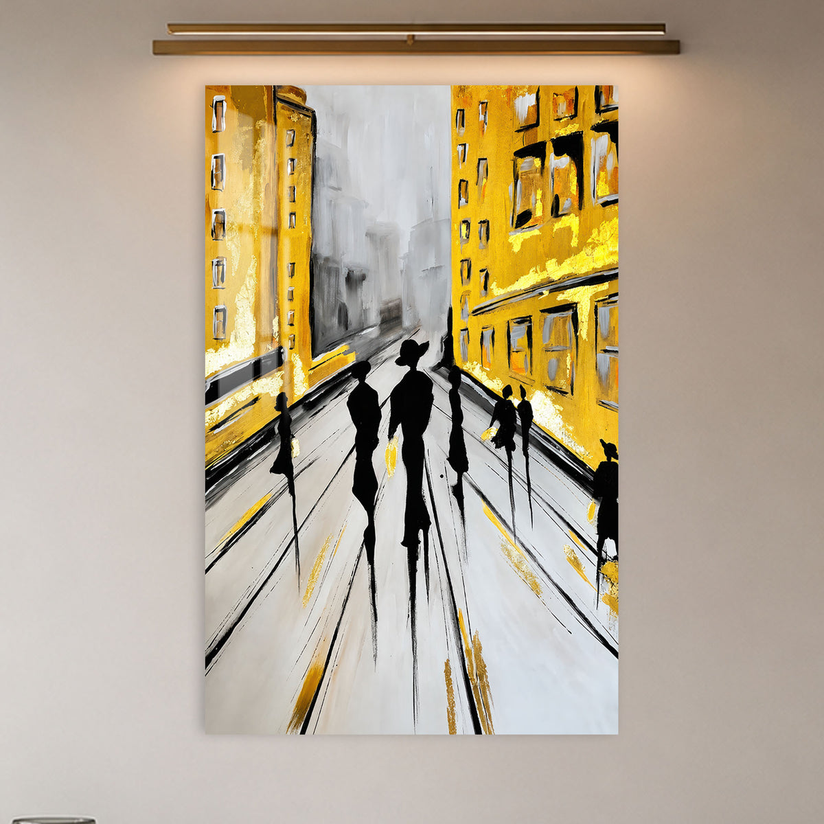 Golden City Walk in a modern room