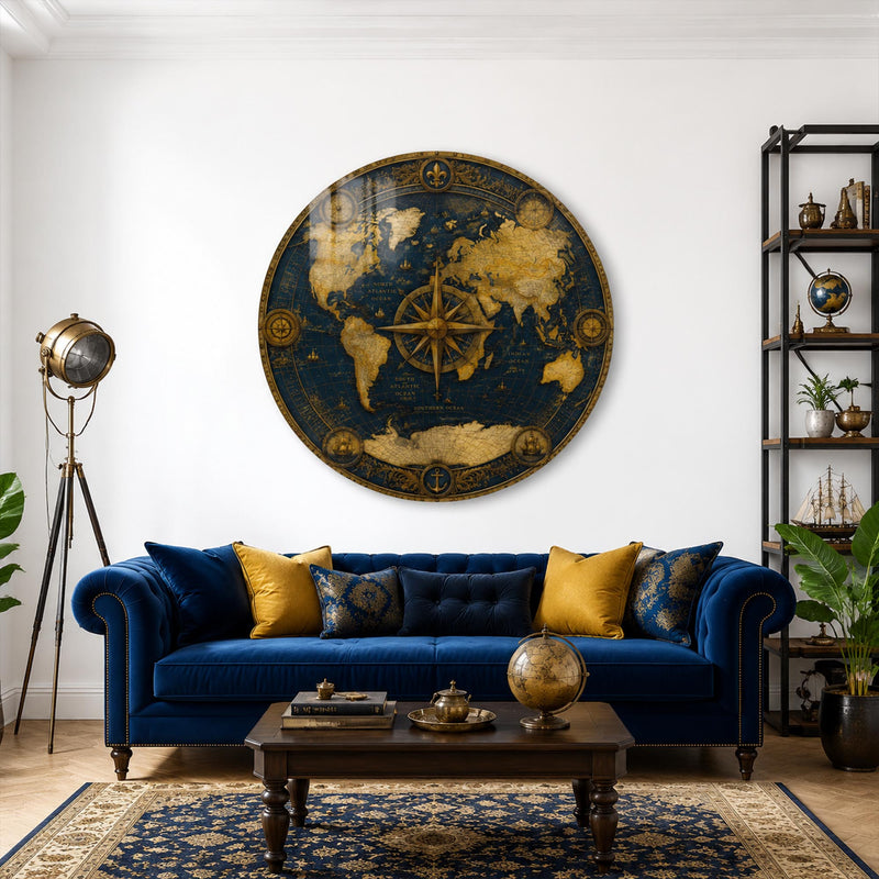 Antique Navigator Map lifestyle view