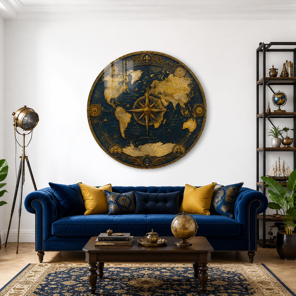 Antique Navigator Map lifestyle view