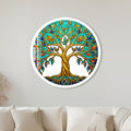 Autumn Gold Tree Of Life with white frame