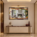 Jeweled Botanical Mosaic with black frame