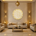 Golden Islamic Calligraphy Roundel lifestyle view