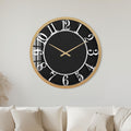 Midnight Silver Numerals with gold frame