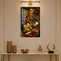 Golden Hour Jazz Club with white frame