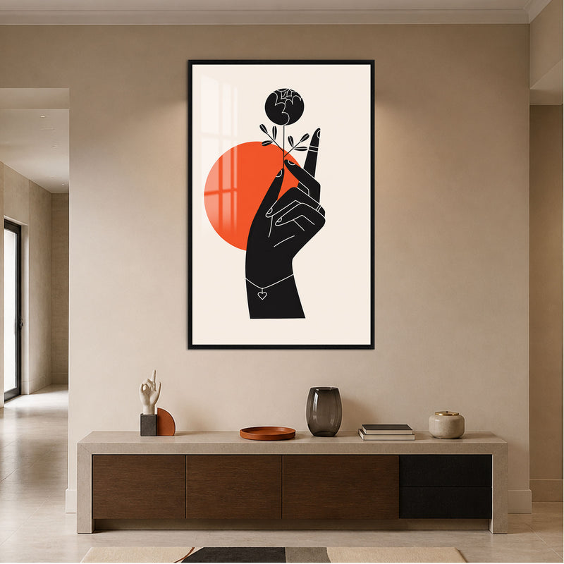 Delicate Balance with black frame